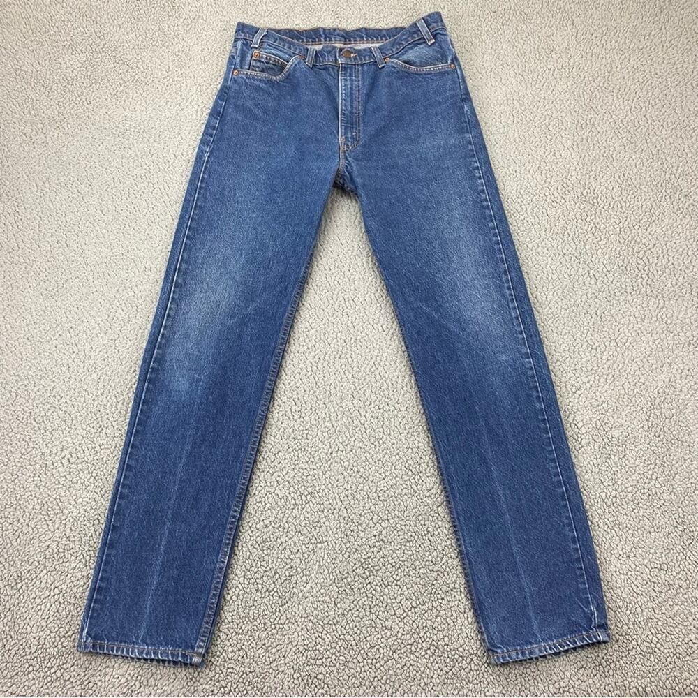 VTG Levi's 505 Jeans Men's Straight Orange Tab 90s Made in USA Denim  - Size:36*